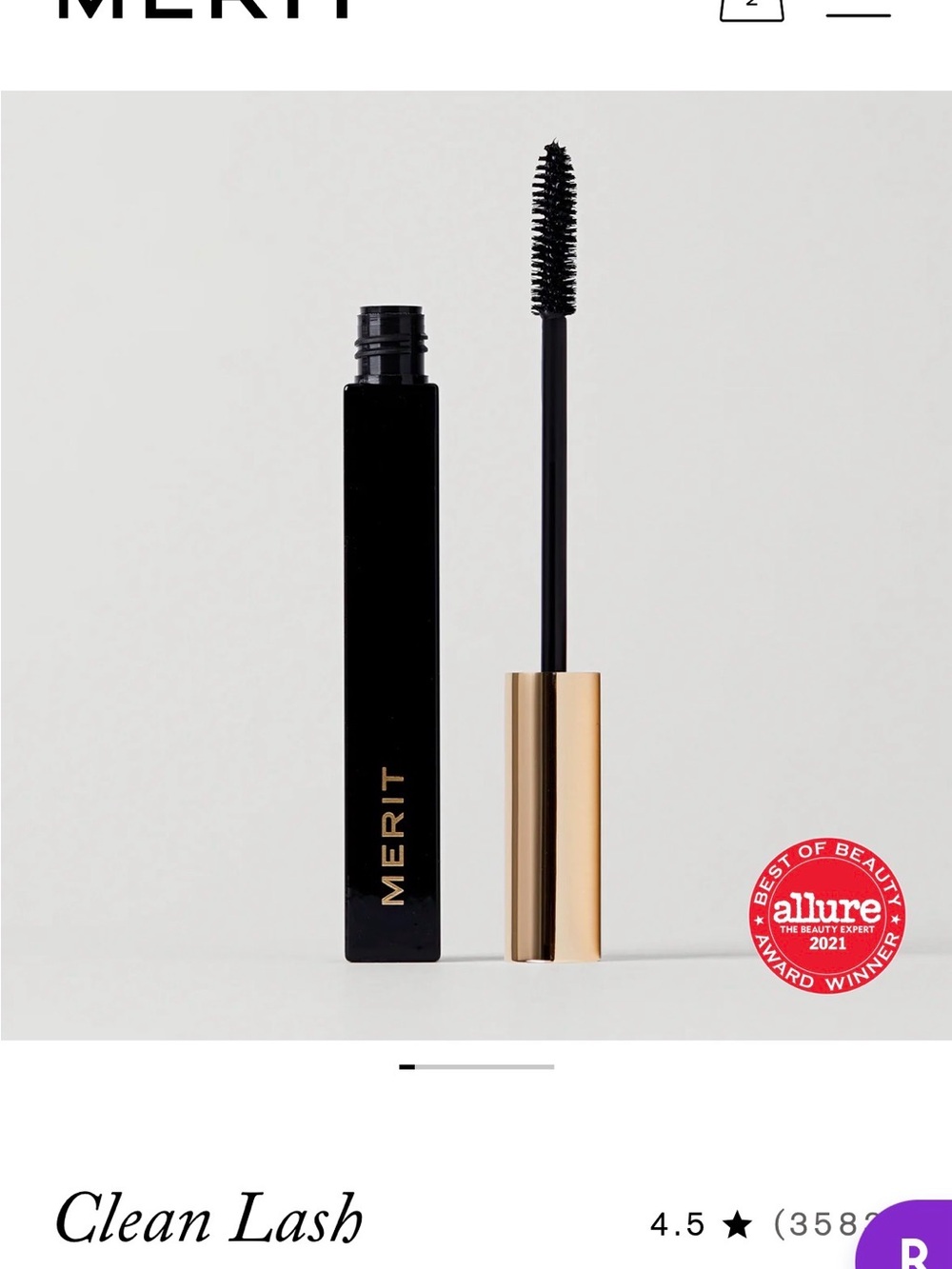 MERIT Clean Lash Mascara — Black